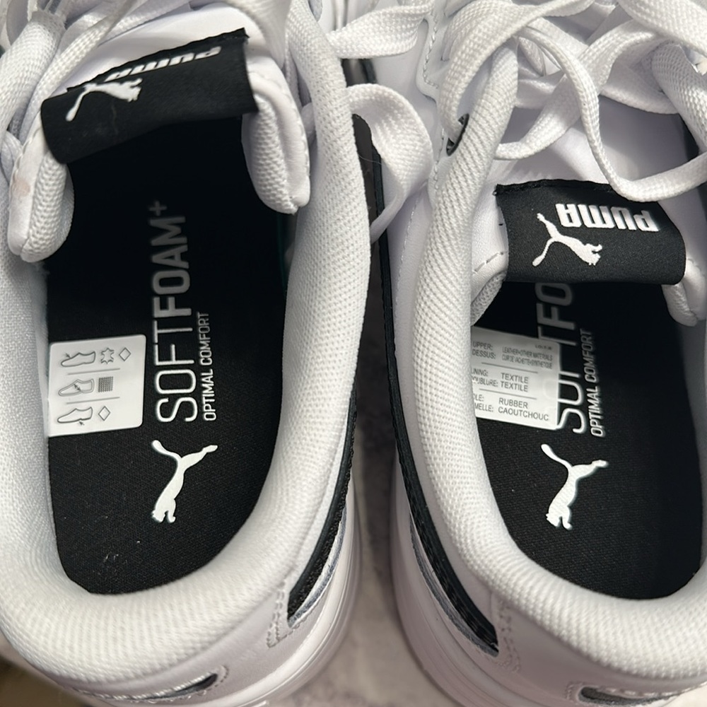 Puma White Sneakers with Black Formstrip - Picture 6 of 7